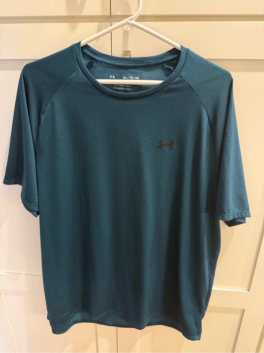 Under Armour Men’s Short Sleeve Tech Tee in Teal Blue